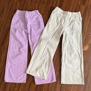 Old Navy Lavender and Cream Kids Pants